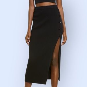 Nordstrom Open Edit Slit Sweater Skirt